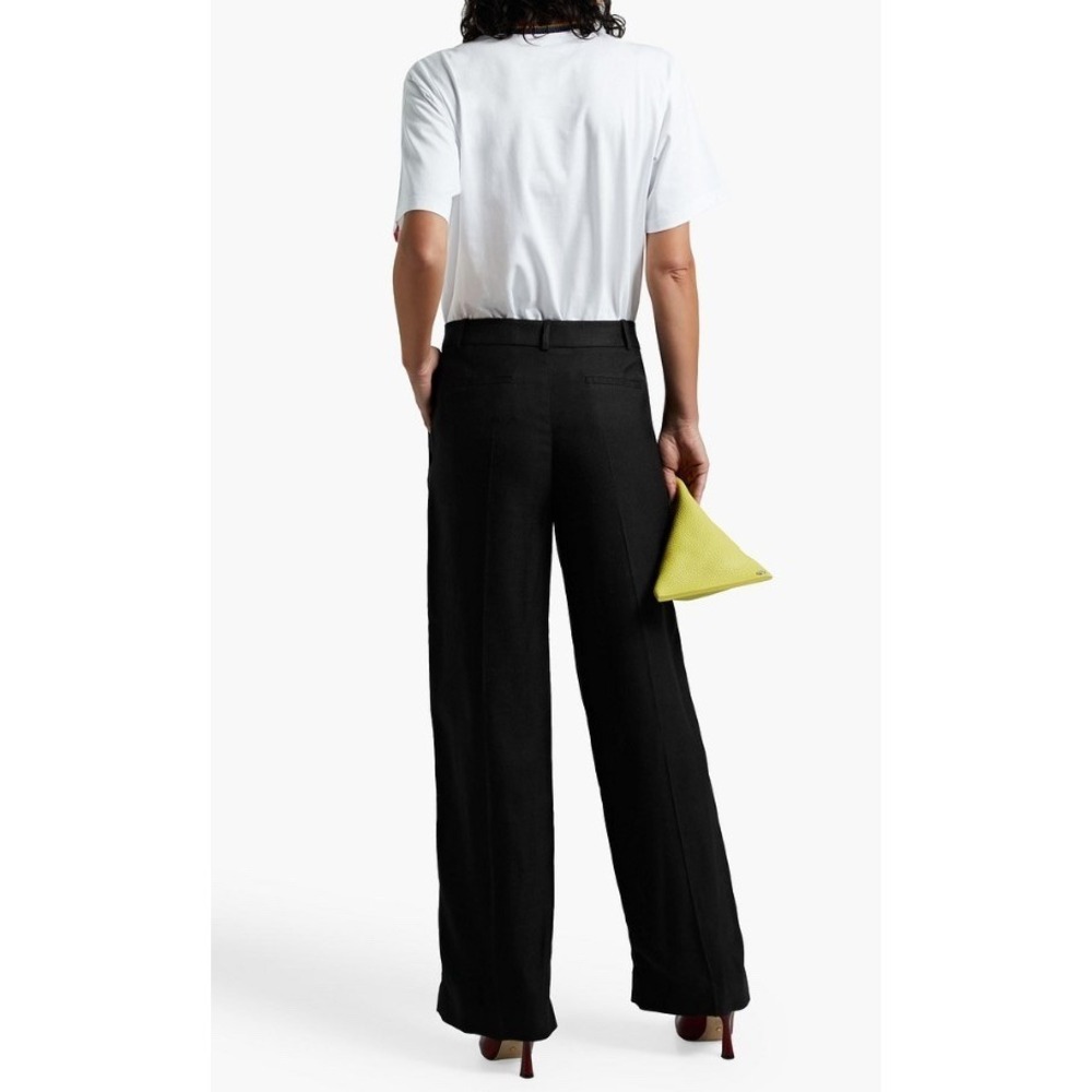 NWT $195 VICTORIA BECKHAM Organic Cotton-jersey T-Shirt Striped Neckline/XS - Picture 2 of 7